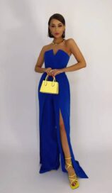 Комбинезон синий вечерний (44)