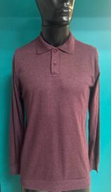Поло бордовое с рукавами (48)