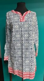 Рубаха красно-синий узор (44)