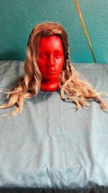 Парик рыжий длинный с косичками