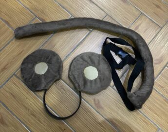 Обезьянка: уши+хвост