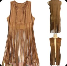 Жилет женский с бахромой