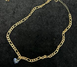 Цепочка с камнем сердце