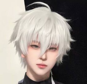 Парик аниме белый