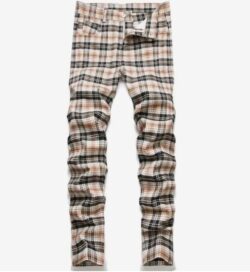 Брюки клетка: Брюки клетка: корич (48-50)