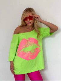 Футболка женская салатовая1