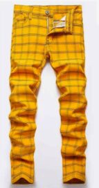 Брюки клетка: Брюки клетка: желтые (50)