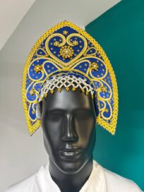 Кокошник синий