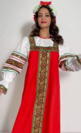 Сарафан народный красный: Сарафан народный красный (50)