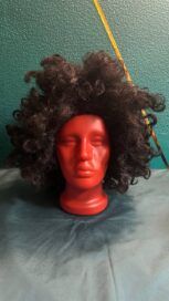 Парик черный кучерявый