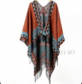 Пончо-накидка: Пончо-накид этническое ромб