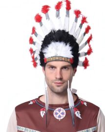 Головной убор индейца из перьев