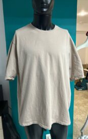 Бежевая базовая футболка (54)