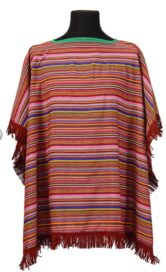 Пончо мексиканское в полоску
