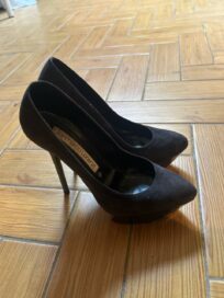 Туфли черные на высоком каблуке (38)
