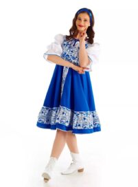Платье народное гжель: Платье народное гжель (52)