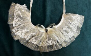 Воротник съёмный: Воротник съемный белый кружево