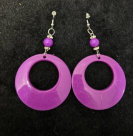 Сережки сиреневые