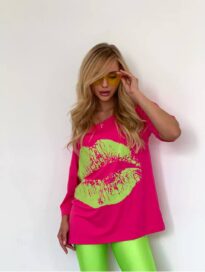 Футболка женская розовая1