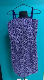Платье фиолетовое с узором (42)