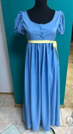 Платье историческое однотонное: Платье: синее с пуговками (44)