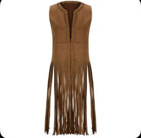 Безрукавка с бахромой