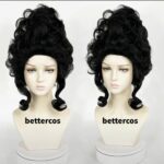 Парик исторический женский черный 1