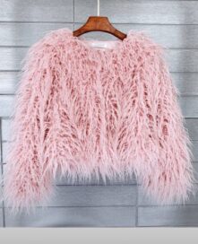 Шуба женская короткая: Шуба короткая розовая