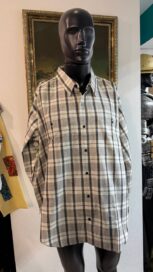 Советская рубашка: серая в клетку (50-52)