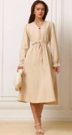 Платье с пуговицами (44)