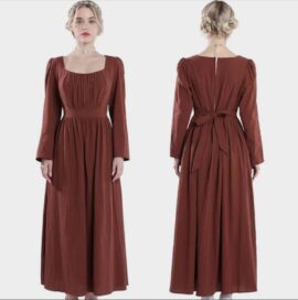Платье викторианское коричневое (46)