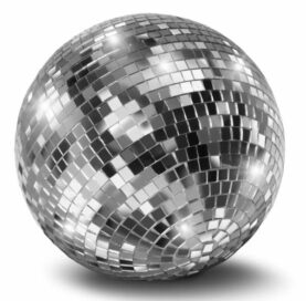 Реквизит в стиле диско: Диско-шар (средний размер 25)