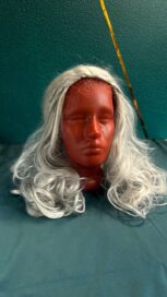 Парик белый длинный с косичками