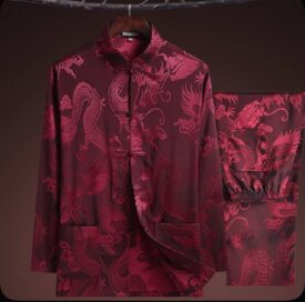 Китайский мужской костюм красный: Китайский костюм красный (52)