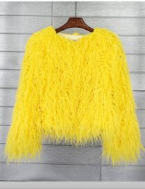 Шуба женская короткая: Шуба короткая желтая