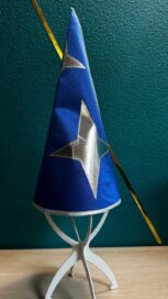 Шляпа-колпак звездочета синяя