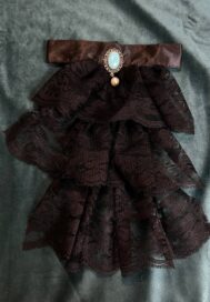 Воротник черный с бирюзовым камнем