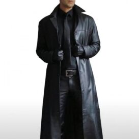 Плащ кожаный китай: Плащ кожзам (58)