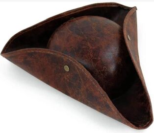 Треуголка пиратская коричневая