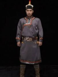 Традиционные тибетско-монгольские костюмы: Серые