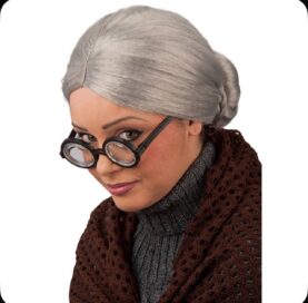 Парик седой бабушка