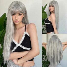 Парик длинный тотал блонд