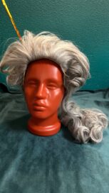 Парик исторический мужской серый