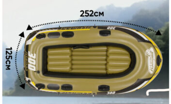 Лодка резиновая рыбацкая 252х125