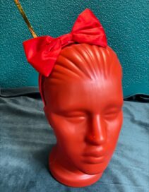 Ободок: Ободок красный с бантиком