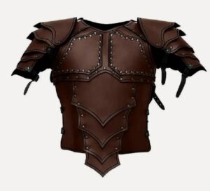 Средневековая броня (нагрудник + наплечник): Средневековая броня (корич)