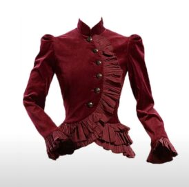 Жакет исторический красный: Жакет красный жен (48)