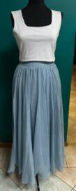 Юбка длинная летняя: Юбка длинная: голубая