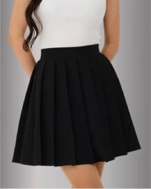 Юбка школьная короткая: Юбка школьная черная (48)