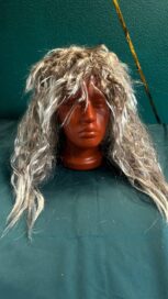 Парик взъерошенный длинный белый